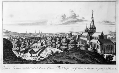 The Prospect of ye Town of Glasgow from ye North East, från 